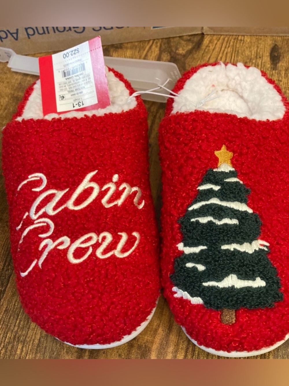 Kids' Cabin Crew Scuff Slippers - Wondershop™ Red Size 13-1 
New
